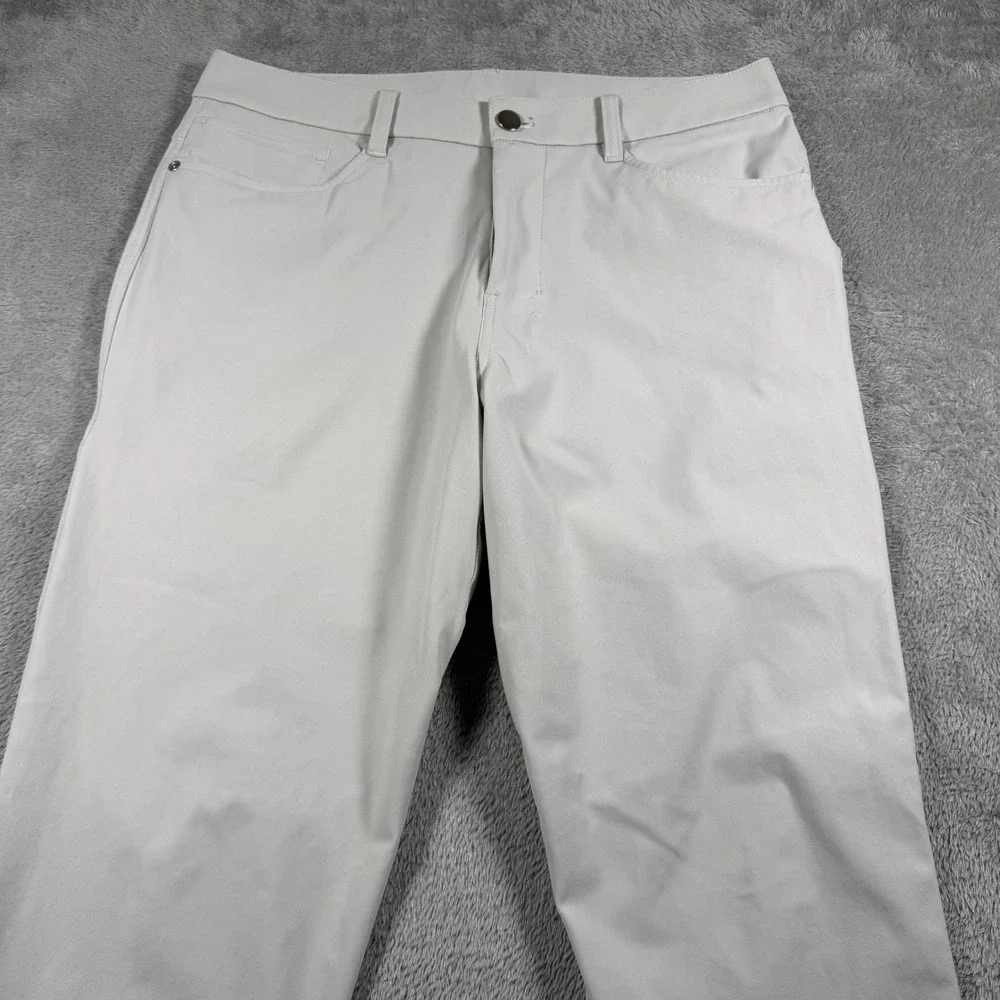 Lululemon ABC Slim Fit Pant Mens 31X29 Silver Drop Warpstreme Tapered